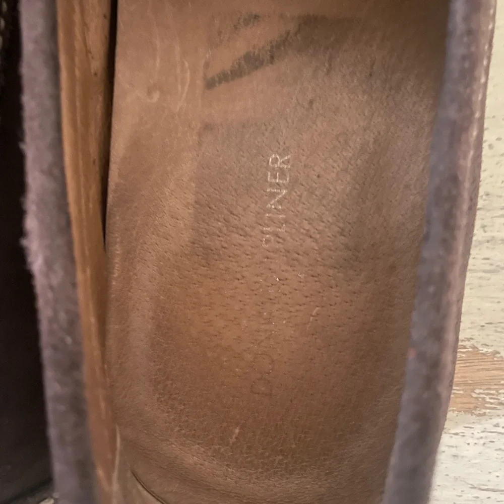 DONALD J. PLINER Made in Italy Nubuck Penny Vamp Driving Loafer in Brown 10 $265 - Picture 6 of 7